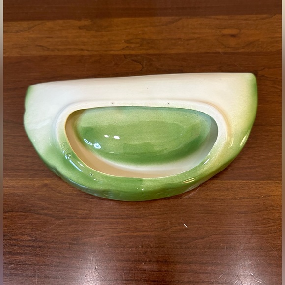 🌟5xHP🌟VTG 1970s-80s Set of 2 Glazed Ceramic Watermelon Slice Plates Hobbyist - Picture 11 of 15